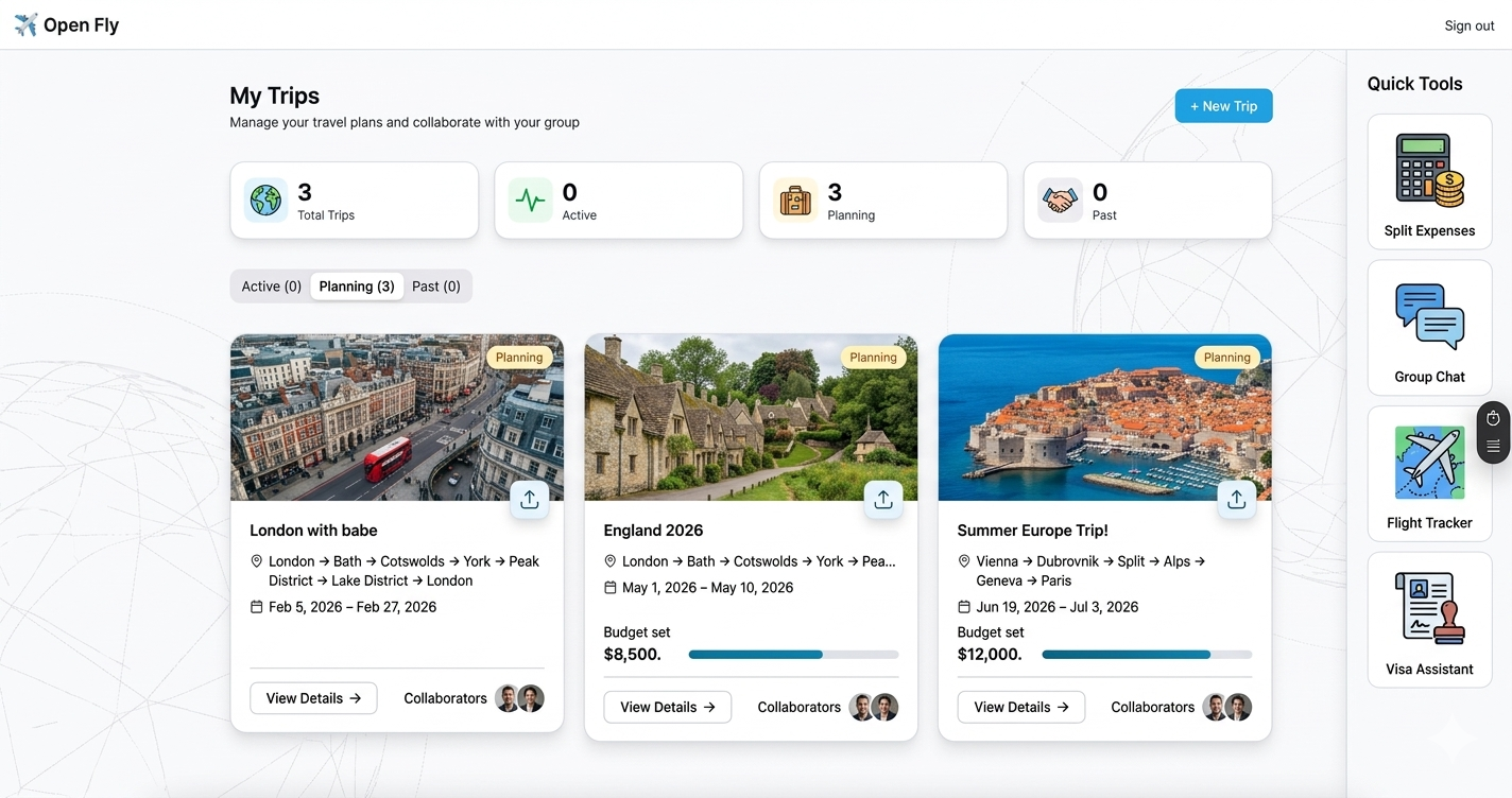 Open Fly Travel Assistant screenshot